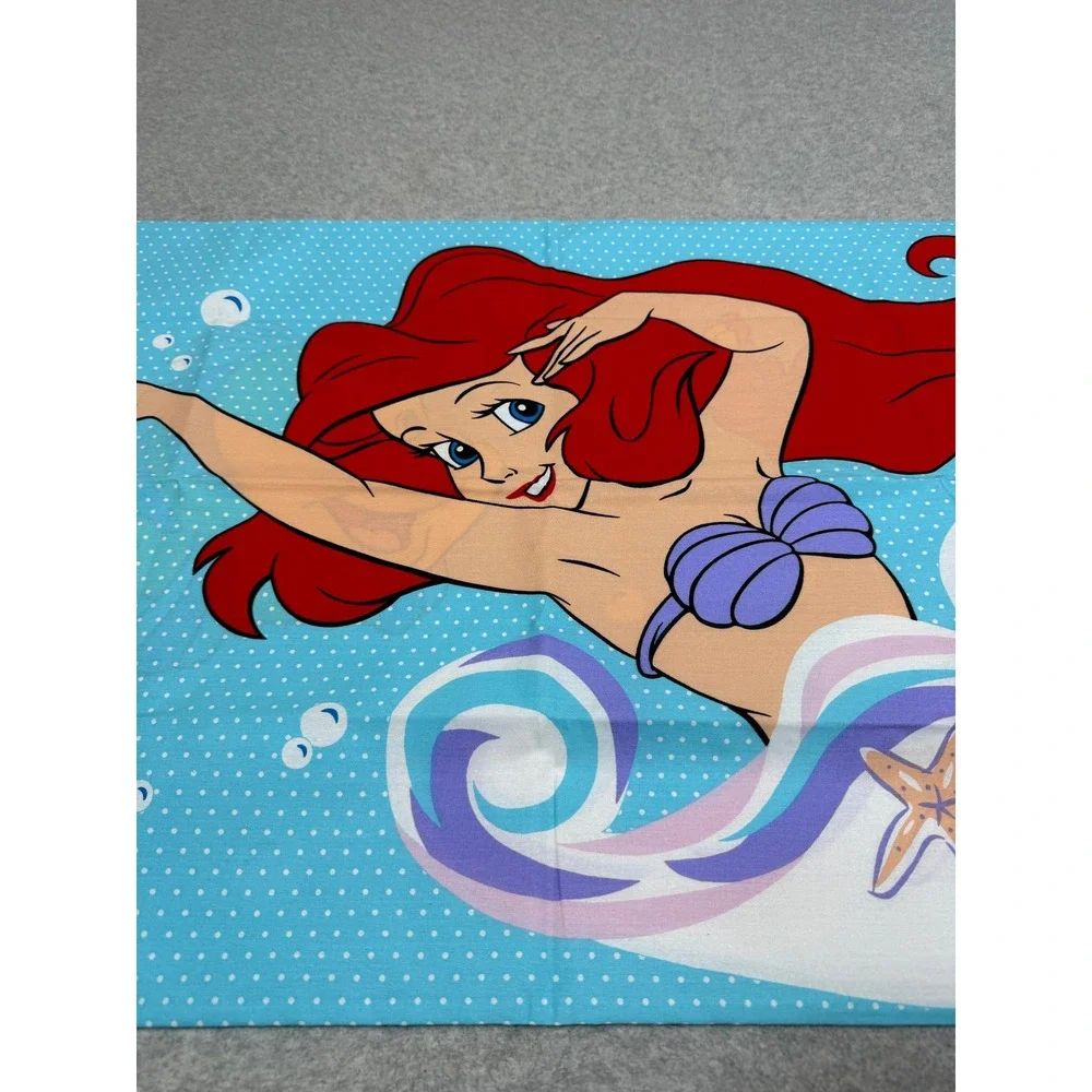 Vintage Disney Little Mermaid Ariel Flounder Sebastian Pillowcase Made in USA